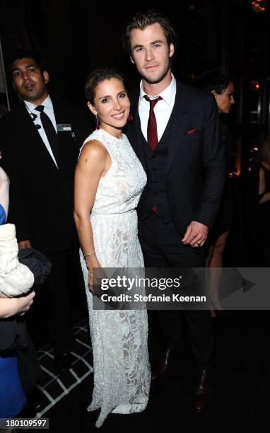 Actress Elsa Pataky and actor Chris Hemsworth at the Grey Goose vodka co-hosted party for "Rush" on September 8, 2013 in Toronto, Canada.