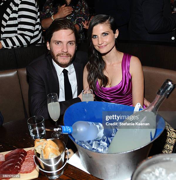 Actor Daniel Brühl and Felicitas Rombold at the Grey Goose vodka co-hosted party for "Rush" on September 8, 2013 in Toronto, Canada.