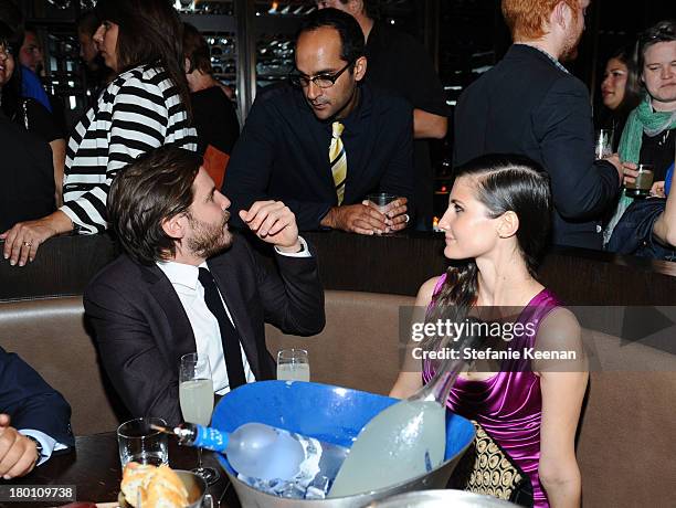 Actor Daniel Brühl and Felicitas Rombold at the Grey Goose vodka co-hosted party for "Rush" on September 8, 2013 in Toronto, Canada.