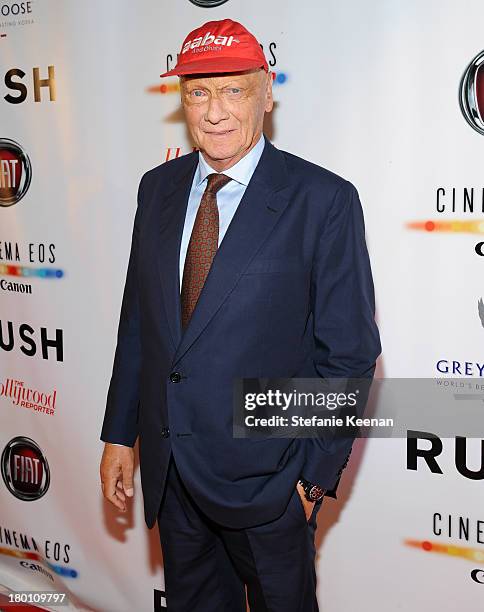 Former Formula One racing driver Niki Lauda at the Grey Goose vodka co-hosted party for "Rush" on September 8, 2013 in Toronto, Canada.