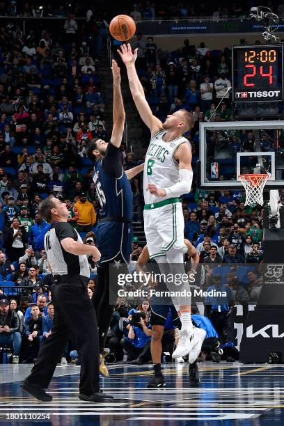 Tip off between the Boston Celtics and Orlando Magic during the In-Season Tournament on November 24, 2023 at Amway Center in Orlando, Florida. NOTE...