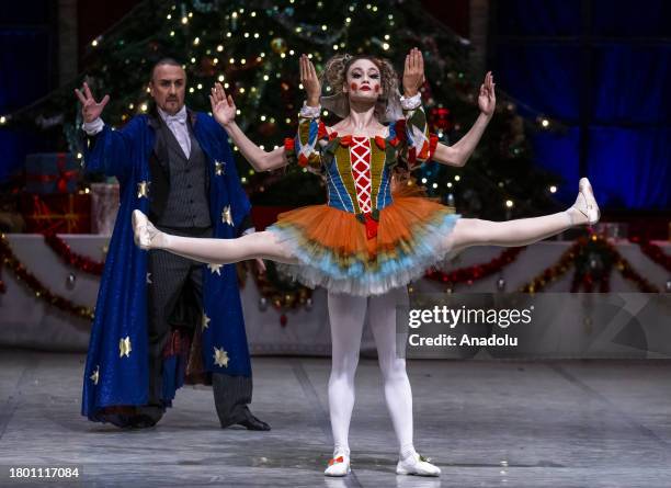 Ballets during the general rehearsal of Nutcracker, written by Pyotr Ilyich Tchaikovsky, rewritten by Alexander Dumas, performed by the Ankara State...