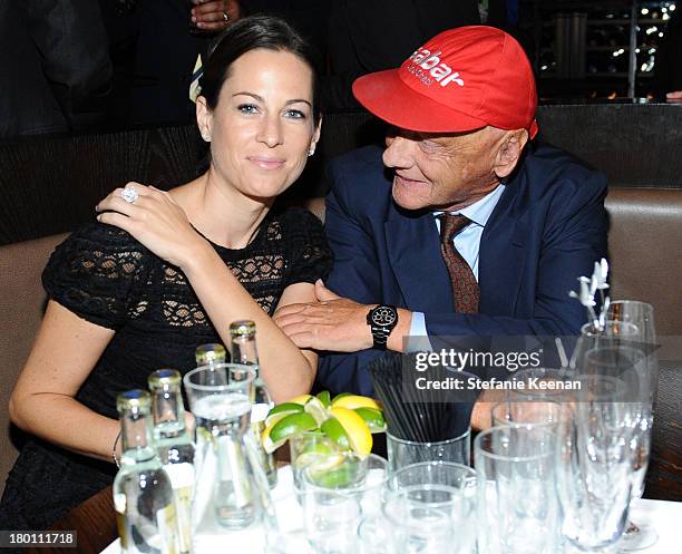 Former Formula One racing driver Niki Lauda and Birgit Lauda at the Grey Goose vodka co-hosted party for "Rush" on September 8, 2013 in Toronto,...