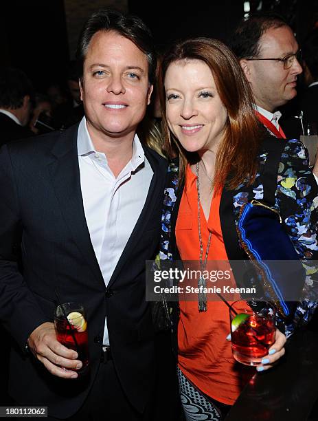 Alex Runner and Lauren Felix at the Grey Goose vodka co-hosted party for "Rush" on September 8, 2013 in Toronto, Canada.