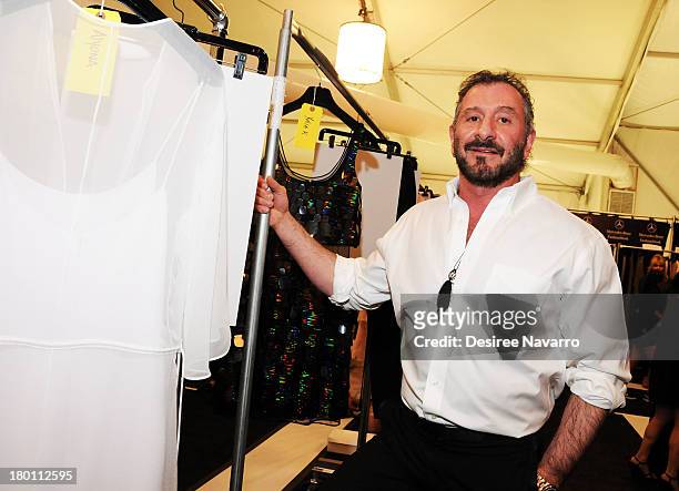 Designer Ralph Rucci attends the Ralph Rucci show during Spring 2014 Mercedes-Benz Fashion Week at The Theatre at Lincoln Center on September 8, 2013...