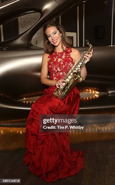 Amy Dickson attends a photocall to launch the 2013 Classic Brit Awards at Home House on September 9, 2013 in London, England. The Classical Brits...