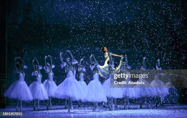 Ballets during the general rehearsal of Nutcracker, written by Pyotr Ilyich Tchaikovsky, rewritten by Alexander Dumas, performed by the Ankara State...