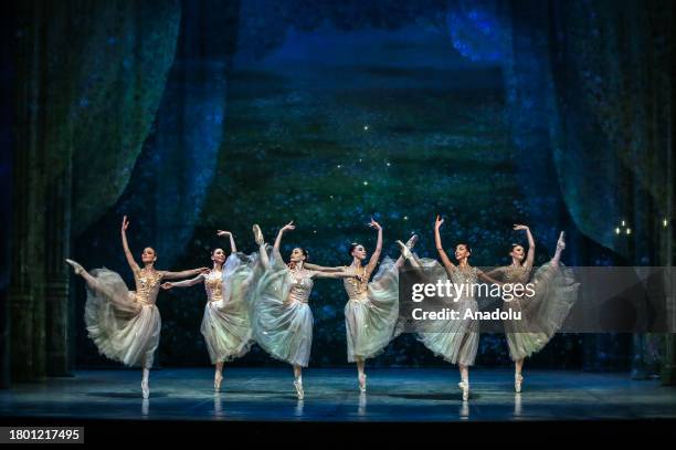 Ballets during the general rehearsal of Nutcracker, written by Pyotr Ilyich Tchaikovsky, rewritten by Alexander Dumas, performed by the Ankara State...