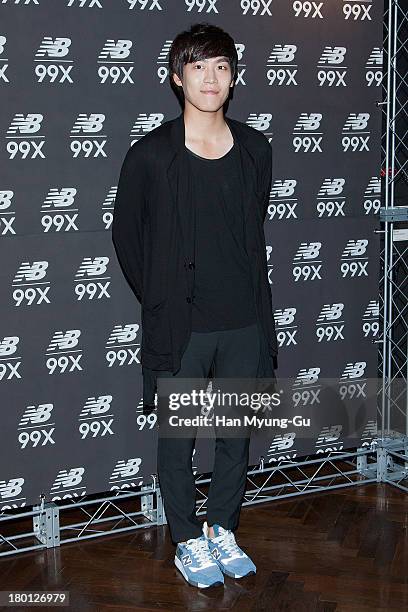 Singer John Park attends the "New Balance" 99X VIP Exhibition at CGV on September 9, 2013 in Seoul, South Korea.