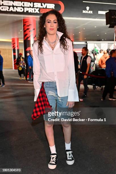 Breanna Stewart, WNBA player for the New York Liberty attends the F1 Grand Prix of Las Vegas at Las Vegas Strip Circuit on November 18, 2023 in Las...