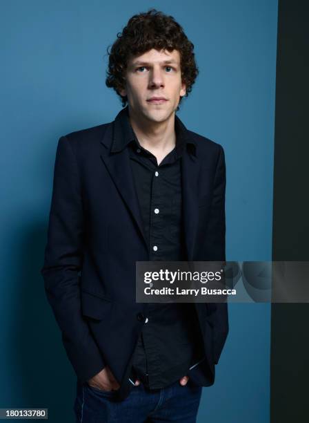 Actor Jesse Eisenberg of 'Night Moves' poses at the Guess Portrait Studio during 2013 Toronto International Film Festival on September 9, 2013 in...