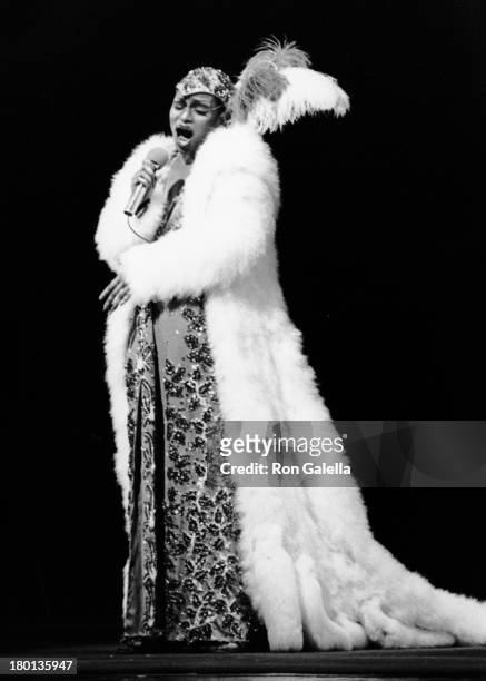 Vivian Reed performs at Variety Club Foundation of New York "A Tribute to Josephine Baker" All-Star Benefit Concert on November 7, 1976 at the...