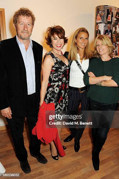 Sebastian Faulks, Kathy Lette, Caroline Hutton and Rachel Johnson attend the launch of 'Books Are My Bag', the campaign to reignite the nation's love...