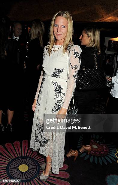 Alice Naylor-Leyland attends the Tatler Bystander exhibition, featuring the 50 best party pictures of the past 50 years, at Annabels on September 9,...