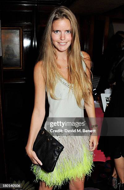 Katie Readman attends the Tatler Bystander exhibition, featuring the 50 best party pictures of the past 50 years, at Annabels on September 9, 2013 in...