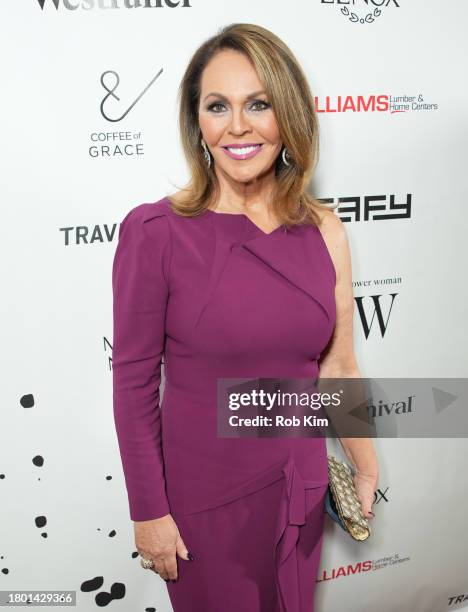 Maria Elena Salinas attends the 20th Annual Moves Power Women Awards Gala & Dinner at Mandarin Oriental New York on November 18, 2023 in New York...