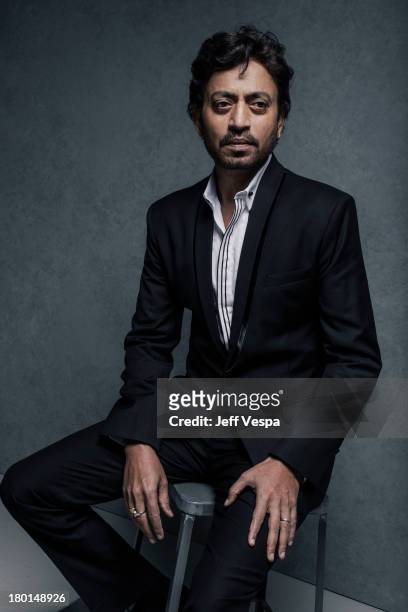 Actor Irrfan Khan is photographed at the Toronto Film Festival on September 7, 2013 in Toronto, Ontario.