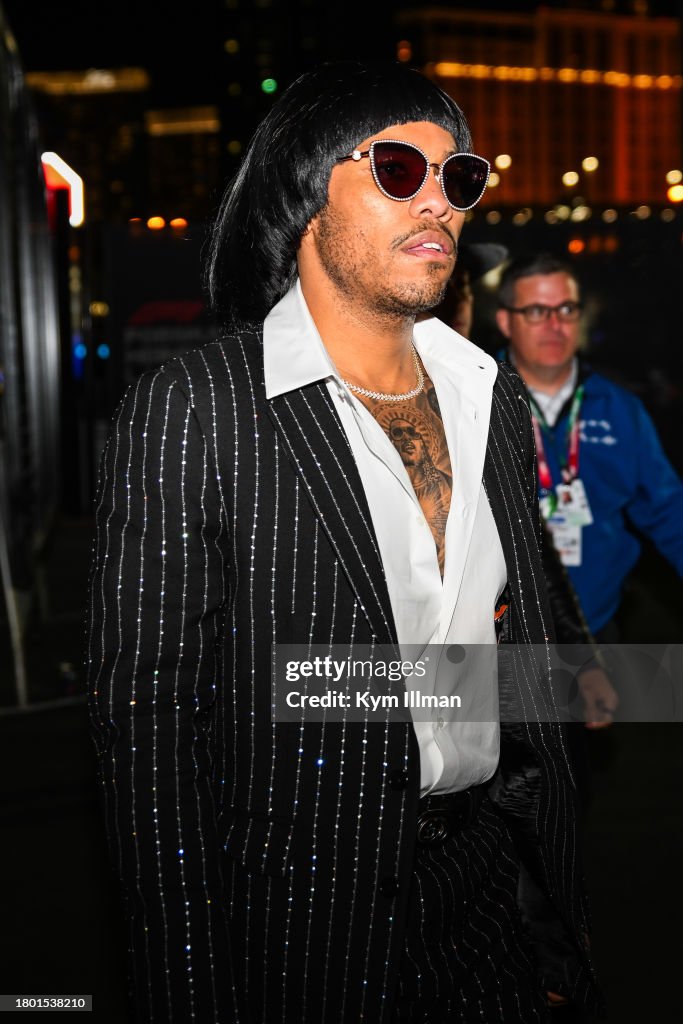 Anderson Peak Rapper American rapper Anderson .Paak walks in the paddock during the F1 ...