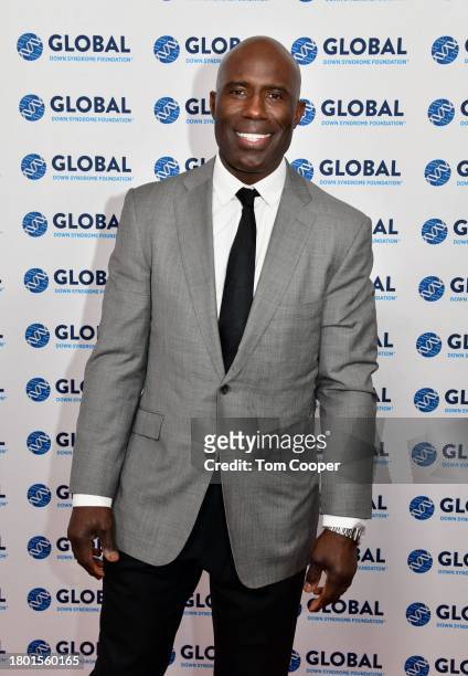 Terrell Davis attends the Global Down Syndrome Foundation's 15th Annual Be Beautiful Be Yourself Fashion Show at Sheraton Downtown Denver Hotel on...