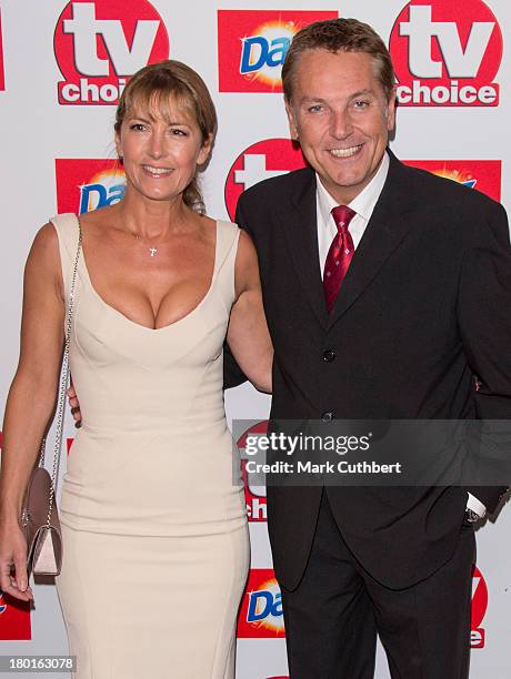 Brian Conley and Anne-Marie Conley attends the TV Choice Awards 2013 at The Dorchester on September 9, 2013 in London, England.