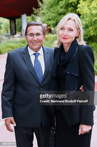 Didier Hassan and his wife Catherine attend 'Friends of Quai Branly Museum Society' dinner party at Musee du Quai Branly on September 9, 2013 in...