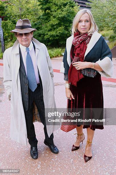 Count and Countess Gerald de Roquemaurel attend 'Friends of Quai Branly Museum Society' dinner party at Musee du Quai Branly on September 9, 2013 in...