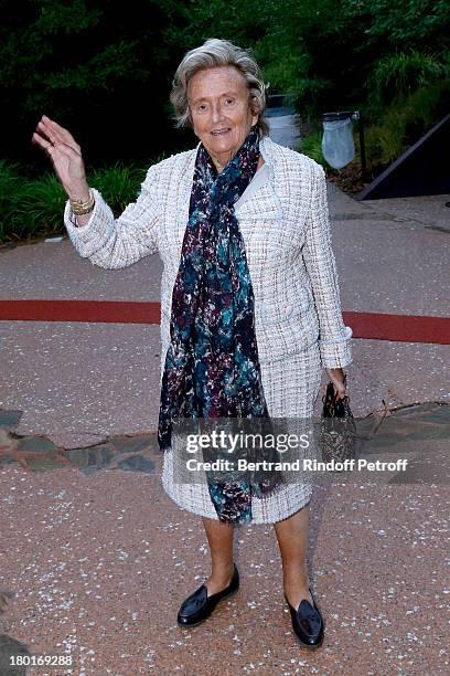 Bernadette Chirac attends 'Friends of Quai Branly Museum Society' dinner party at Musee du Quai Branly on September 9, 2013 in Paris, France.