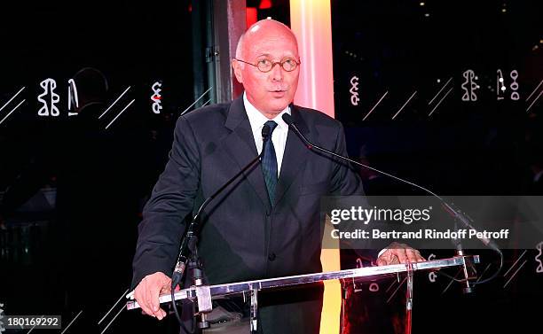 Of Quai Branly Museum Stephane Martin attends 'Friends of Quai Branly Museum Society' dinner party at Musee du Quai Branly on September 9, 2013 in...