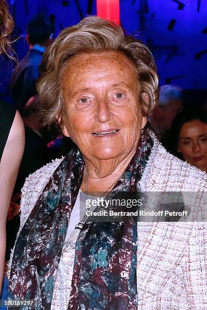 Bernadette Chirac attends 'Friends of Quai Branly Museum Society' dinner party at Musee du Quai Branly on September 9, 2013 in Paris, France.