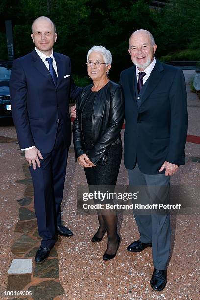 Antoine Zacharias with his wife Rose and their son attend 'Friends of Quai Branly Museum Society' dinner party at Musee du Quai Branly on September...