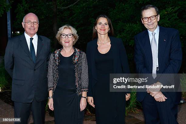 Of Quai Branly Museum Stephane Martin, Minister of Higher Education and Research Genevieve Fioraso, Minister of Culture and Communication Aurelie...