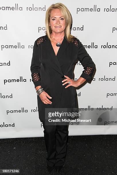 Designer Pamella Roland attends the Pamella Roland show during Spring 2014 Mercedes-Benz Fashion Week at The Studio at Lincoln Center on September 9,...