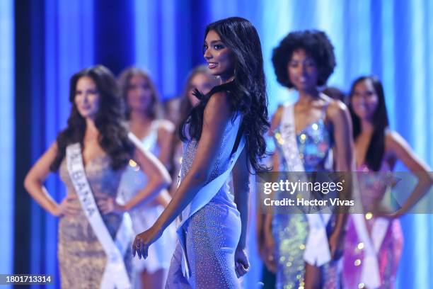 Miss Jamaica Jordanne Lauren Levy during the 72nd Miss Universe Competition at Gimnasio Nacional José Adolfo Pineda on November 18, 2023 in San...