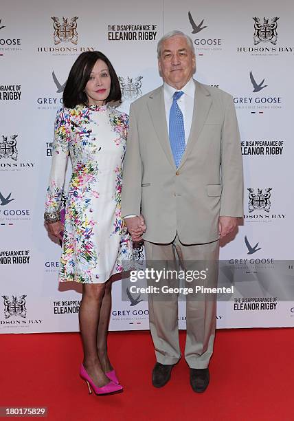 Barbara Amiel and Conrad Black arrive at "The Disappearance of Eleanor Rigby" dinner hosted by Hudson's Bay and Grey Goose Vodka during the 2013...