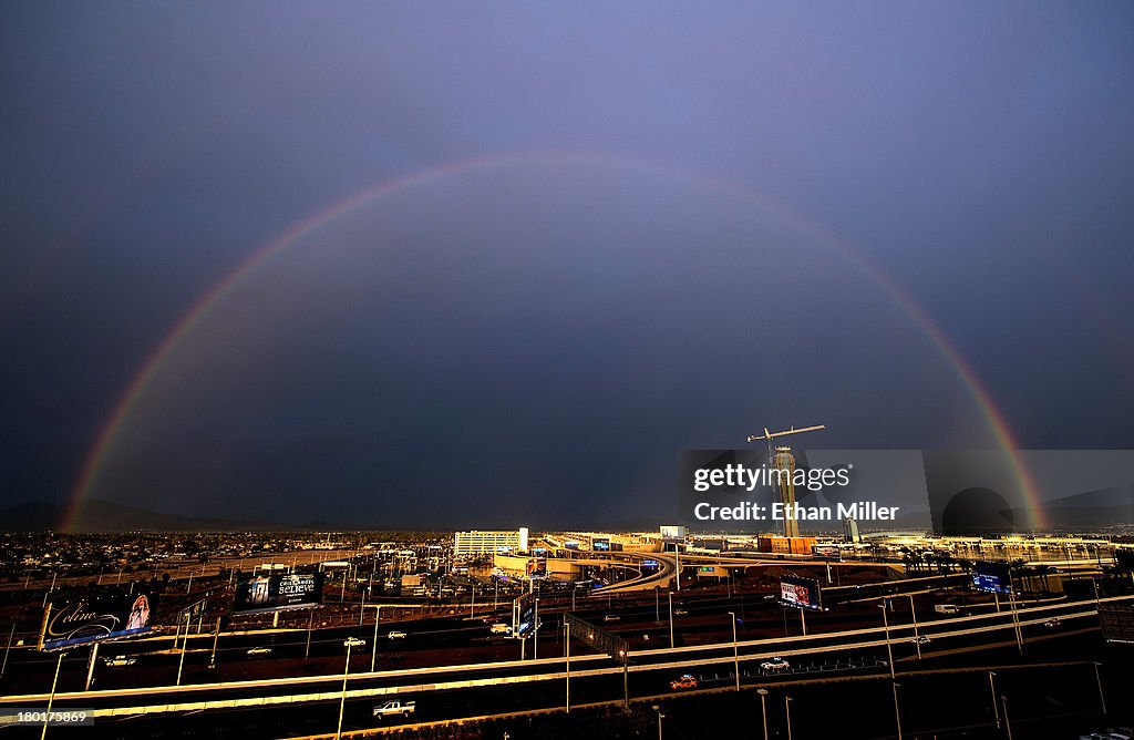 Thunderstorm Sweeps Through Las Vegas