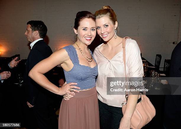 Actress Haley Strode and guest attend the Creative Coalition VIP Dinner during the 2013 Toronto International Film Festival held at Storys Building...
