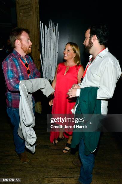 Producer Michael Gottwald, actress Emily Glassman, and Dan Janvey attend the reception for Olivia Wilde as she receives IMDb's First-Ever "STARmeter...