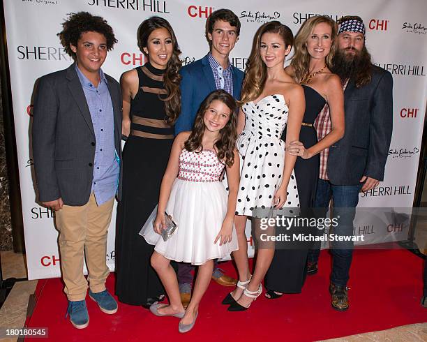 Personalities Will Robertson, Rebecca Robertson, Bella Robertson, John Luke Robertson, Sadie Robertson, Korie Robertson and Willie Robertson attend...