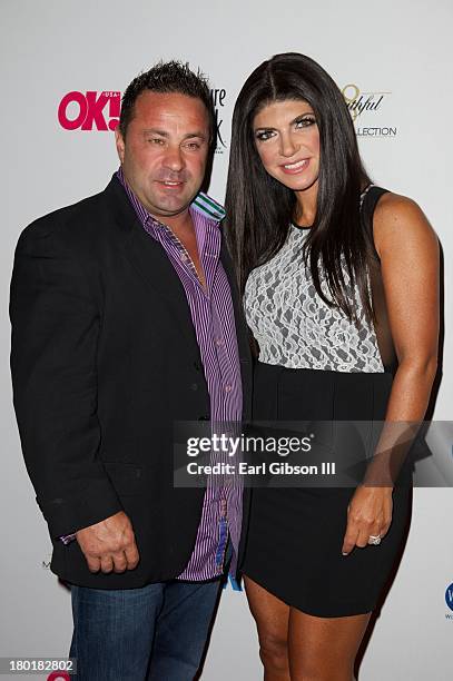 Joe Giudice and Teresa Giudice attends the OK! TV Launch Celebration at Lavo on September 9, 2013 in New York City.