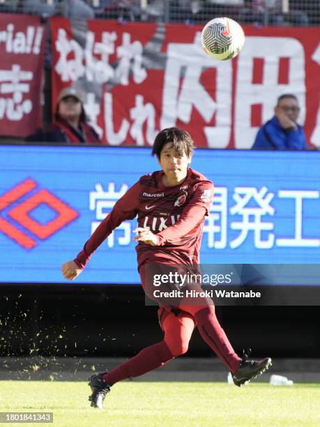 Atsuto Uchida of Kashima Antlers in actio during the Masashi Motoyama testimonial at Kashima Soccer Stadium on November 19, 2023 in Kashima, Ibaraki,...