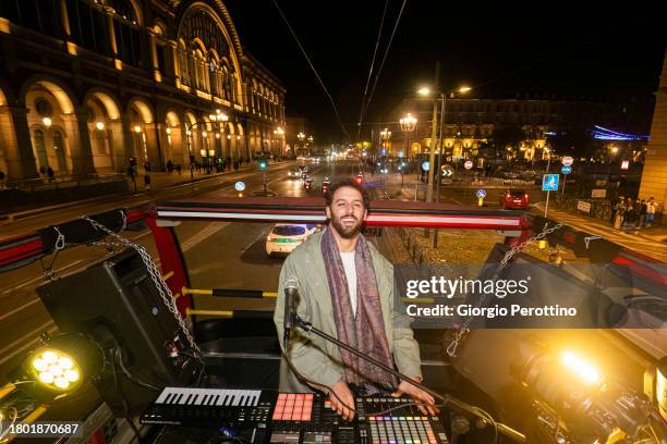 Funky Club Collective perform during the Night of Tennis performing live on a sightseeing bus during the Nitto ATP Finals 2023 on November 18, 2023...