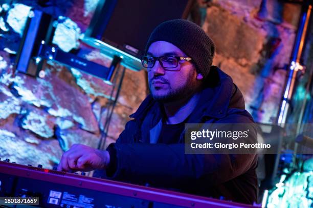 Italian musician Fabio Giachino performs during the Night of Tennis performing live at Murazzi del Po during the Nitto ATP Finals 2023 on November...