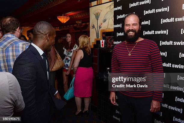 Actors Brandon Johnson and Brett Gelman attend the "Childrens Hospital" and "NTSF:SD:SUV" screening event at the Vista Theatre on September 9, 2013...