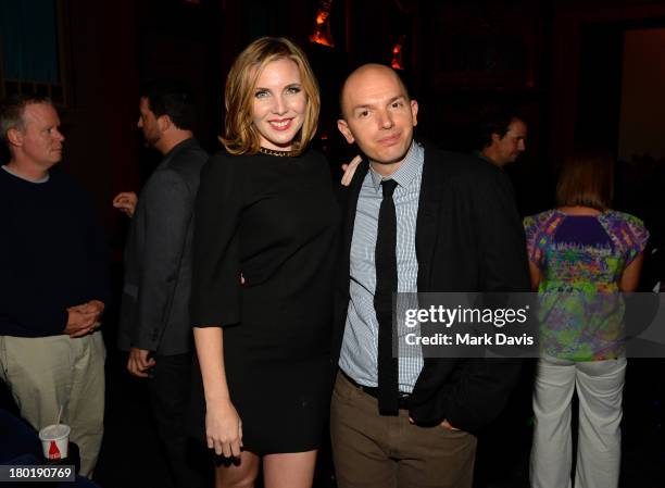 Actors June Diane Raphael and Paul Scheer attend the "Childrens Hospital" and "NTSF:SD:SUV" screening event at the Vista Theatre on September 9, 2013...