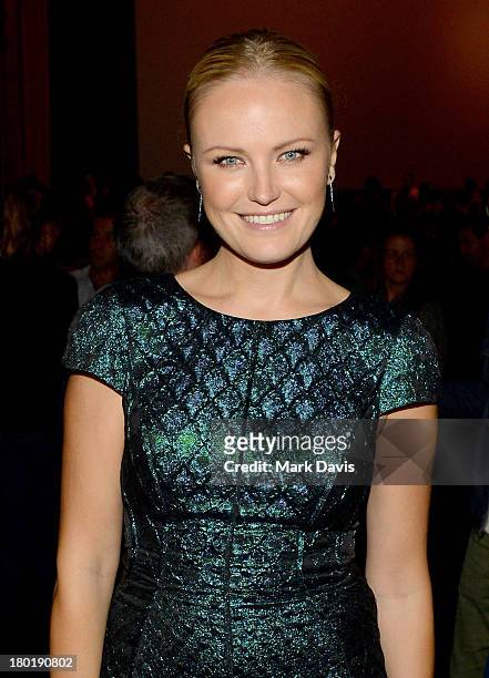 Actress Malin Akerman attends the "Childrens Hospital" and "NTSF:SD:SUV" screening event at the Vista Theatre on September 9, 2013 in Los Angeles,...