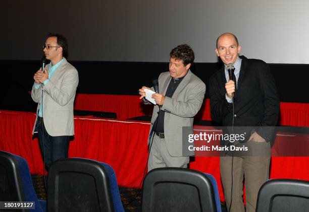 Director/actor David Wain, executive producer Jonathan Stern and actor Paul Scheer attend the "Childrens Hospital" and "NTSF:SD:SUV" screening event...