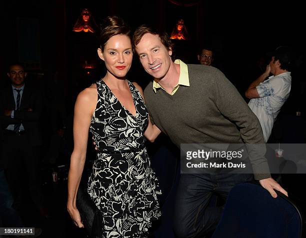 Actors Erinn Hayes and Rob Huebel attend the "Childrens Hospital" and "NTSF:SD:SUV" screening event at the Vista Theatre on September 9, 2013 in Los...