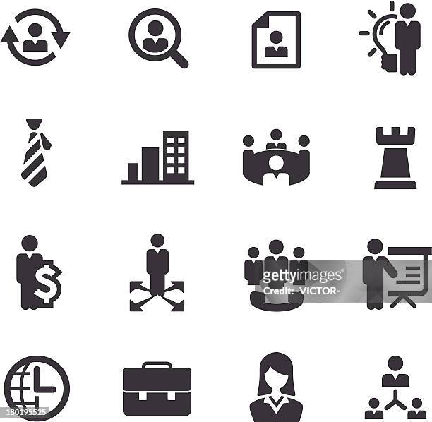 ilustraciones, imágenes clip art, dibujos animados e iconos de stock de iconos de gestión de acme serie - director ejecutivo de operaciones