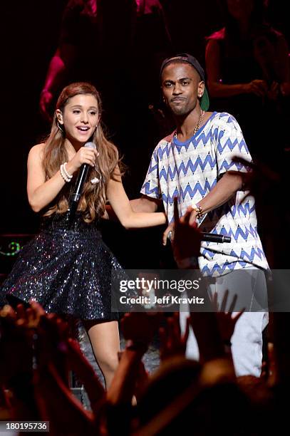 Ariana Grande and Big Sean performs at Club Nokia on September 9, 2013 in Los Angeles, California.