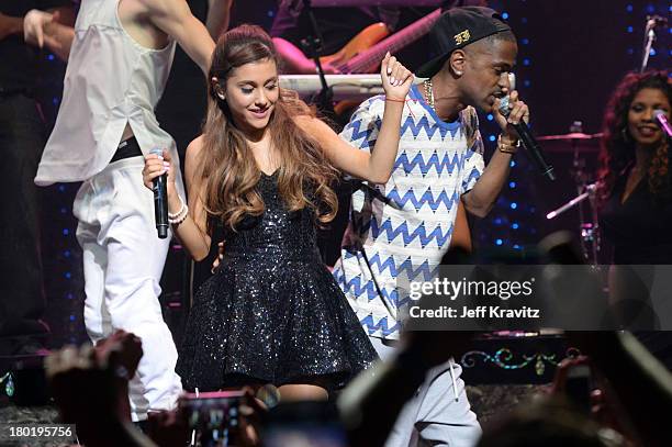 Ariana Grande and Big Sean performs at Club Nokia on September 9, 2013 in Los Angeles, California.